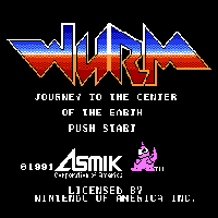 Wurm - Journey to the Center of the Earth! Title Screen